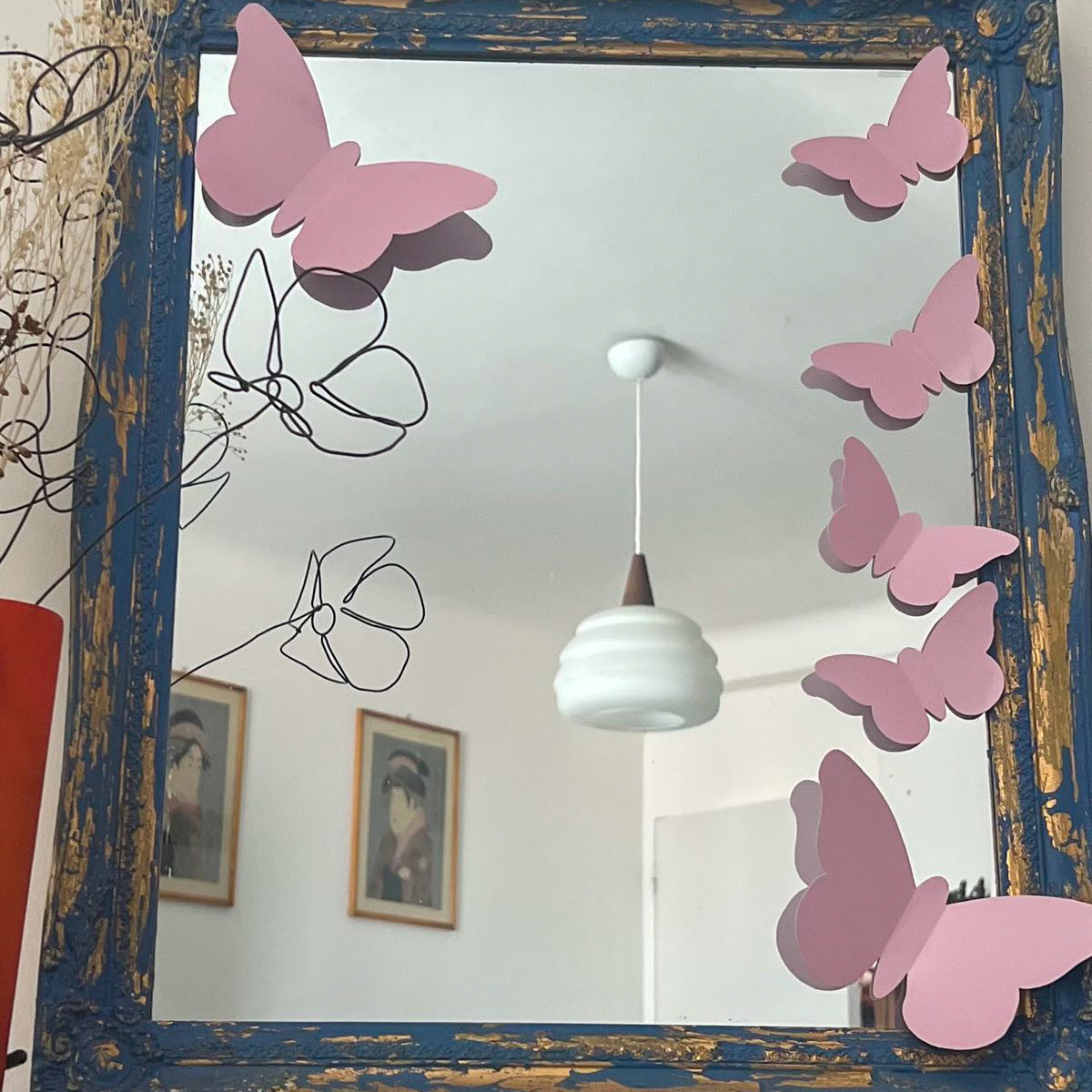 Stickers Papillons en relief, pastels