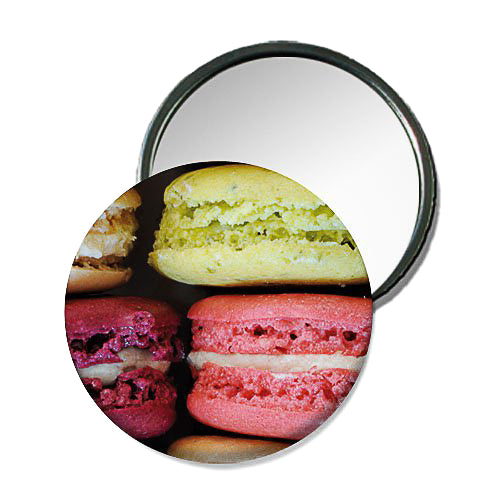 Miroir de poche - Macarons