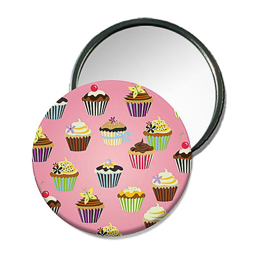 Miroir de poche - Cupcakes